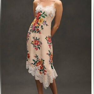 Anthropologie Sleeveless V-Neck Lace
Slip Midi Dress Size M. NWT.